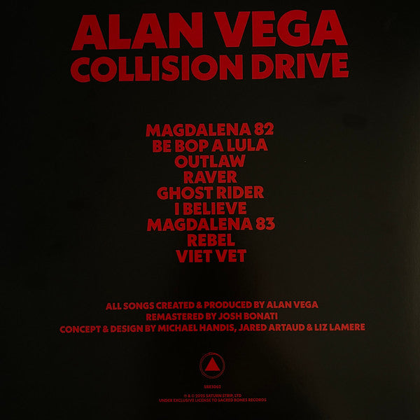 Alan Vega - Collision Drive (LP, Album, RE, RM)