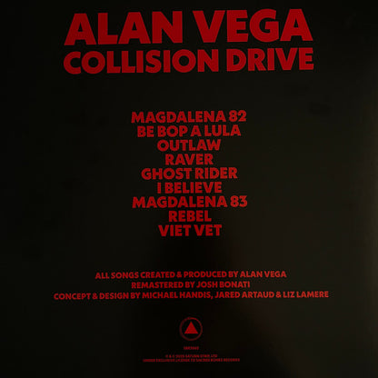 Alan Vega - Collision Drive (LP, Album, RE, RM)