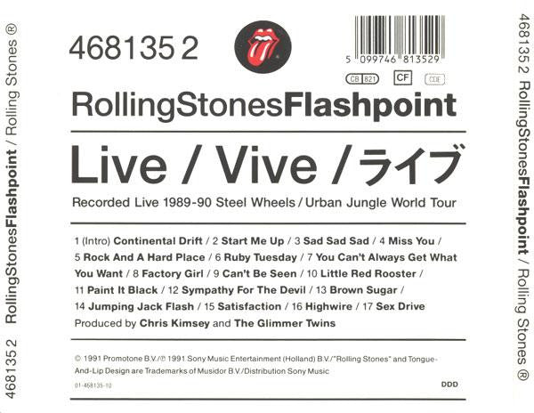 The Rolling Stones – Flashpoint - CD - 1991 - Rolling Stones Records – 468135 2