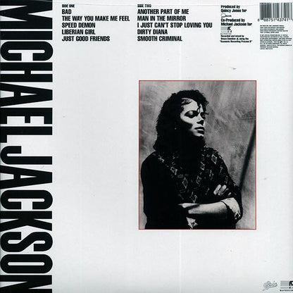 Michael Jackson ‎– Bad - LP - Gatefold Sleeve