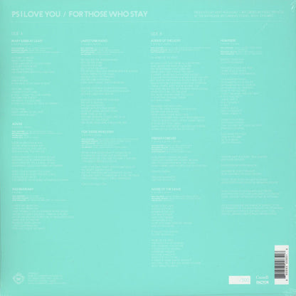PS I Love You – For Those Who Stay - LP - Translucent Green - 2014 - Paper Bag Records – PAPER085LP - NUEVO - PRECINTADO / NEW – SEALED.