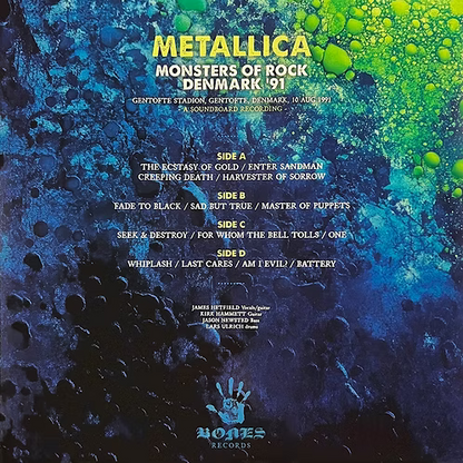 METALLICA 2xLP Monsters Of Rock Denmark '91 (Triple Stripe Coloured Vinyl)