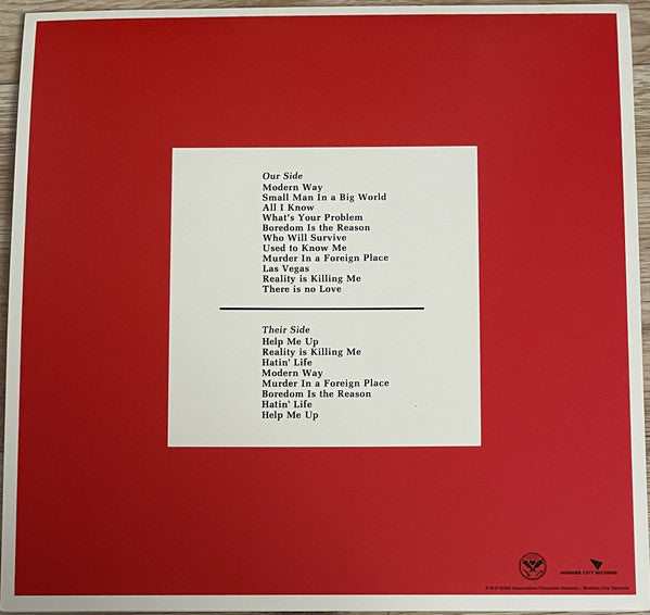 M.I.A* - Murder In A Foreign Place (LP, Album, RE, Red with black shadows)