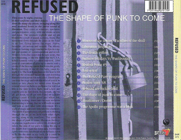 Refused – The Shape Of Punk To Come (A Chimerical Bombination In 12 Bursts) - CD - Jewelcase - USADO / USED (VG+ / M-)