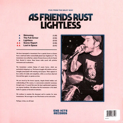 As Friends Rust Lightless Yellow Vinyl Edition LP (End Hits)