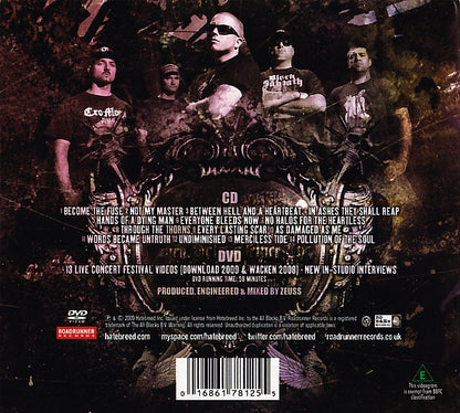 Hatebreed ‎– Hatebreed - CD+DVD - Digipak - CD+DVD Como Nuevos (M-) / Portada Muy Buen Estado (VG+)