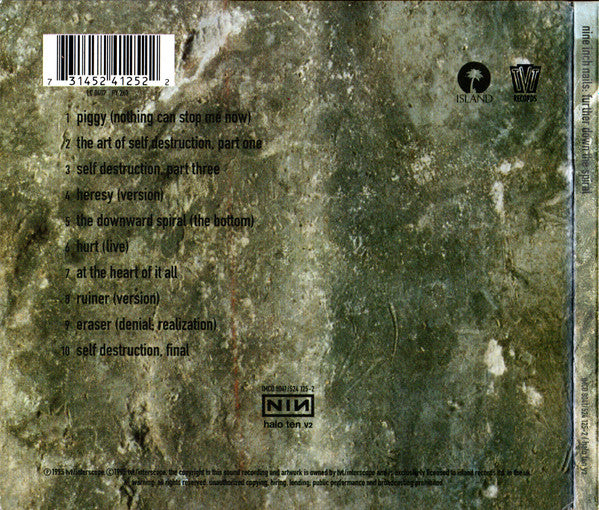 Nine Inch Nails – Further Down The Spiral - CD - Digipak - CD Como Nuevo (M-) / Portada Como Nueva (M-)