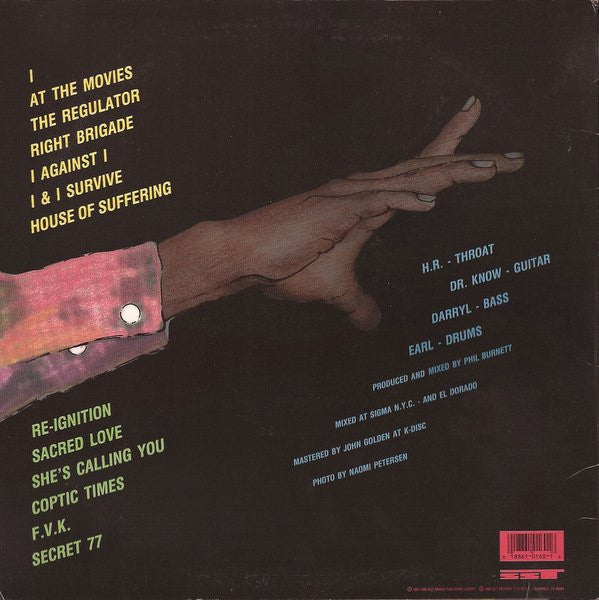 Bad Brains ‎– Live - LP - 1988 - SST Records ‎– SST 160