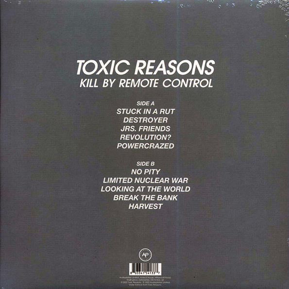 Toxic Reasons ‎– Kill By Remote Control - LP - Colored vinyl (grey) - Gatefold Sleeve - Limited edition; 1000 copies made