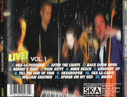 The Scofflaws – Live! Vol. 1 - CD - 1997  -Moon Ska – MR097