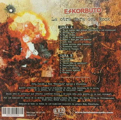 Eskorbuto - La Otra Cara Del Rock (LP, Album, Rojo / Red)