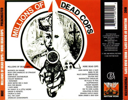 MDC – Millions Of Dead Cops / More Dead Cops - CD - 2001 - Rhythm Vicar – PREACH037CD - USADO / USED (VG+ / M-)