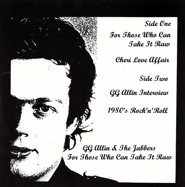 GG Allin & The Jabbers - For Those Who Can Take It Raw (7", Unofficial, Orange)