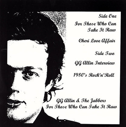 GG Allin & The Jabbers - For Those Who Can Take It Raw (7", Unofficial, Orange)