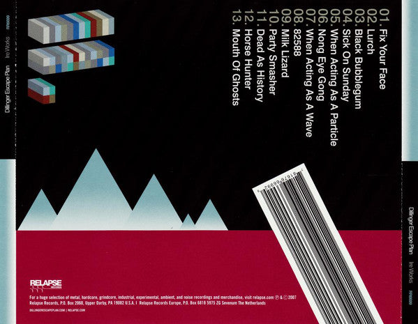Dillinger Escape Plan – Ire Works - CD - 2007 - Relapse Records – RR6699 - CD Muy Buen Estado / Portada Como Nueva (VG+/M-)