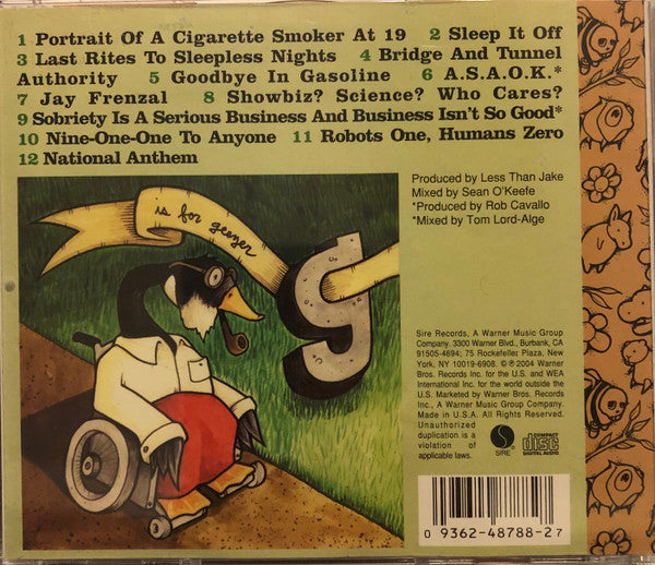 Less Than Jake – B Is For B-Sides - CD - Promo Copy Gold Letters Stamped on Front Cover - 2004 - Sire – 48788-2 - Como Nuevo / Like New (M- / M-)