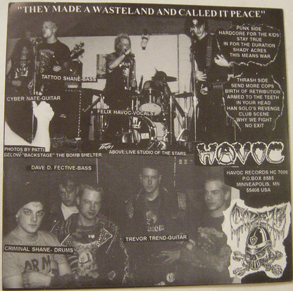 Code XIII – They Made A Wasteland And Called It Peace - 7" - Gris/Grey - 1996 - Havoc Records – HC7008
