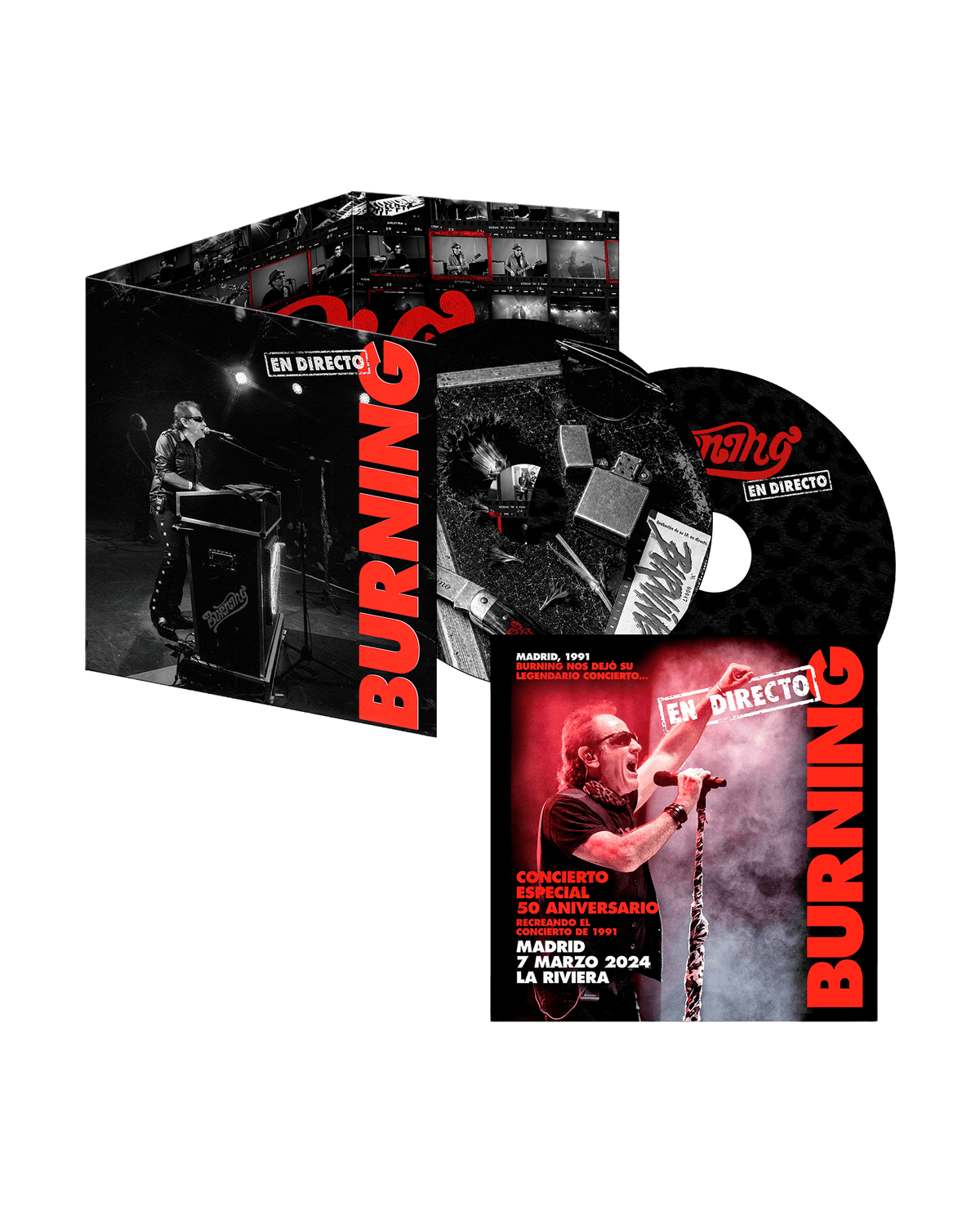 The Burning - En directo-50 aniversario - 2xCD + Postal Firmada