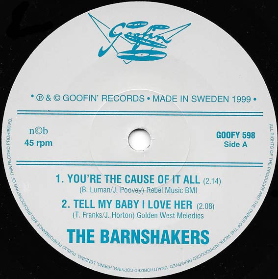 Marti Brom With The Barnshakers – Maybe I Do - 7" - 1999 - Goofin' Records – GOOFY 598 - Como Nuevo / Like New (M- / M-)
