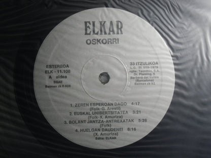 Oskorri ‎– Oskorri - 2xLP - Gatefold - Elkar ‎– ELK - 11.108 - Como Nuevo / Like New (M- / M-)