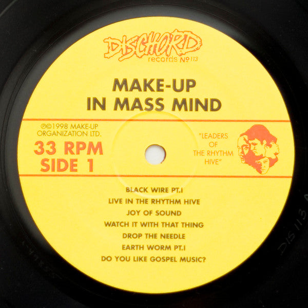 Make-Up – In Mass Mind - LP - 1998 - Dischord Records – DIS 113, Black Gemini Records – #3 - USADO / USED (M- / M-)