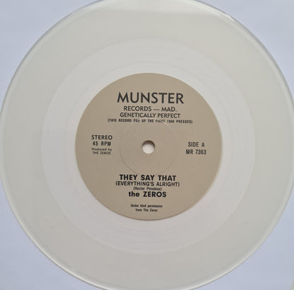 Zeros - They Say That (Everything's Alright) / Getting Nowhere Fast (7", Single, RE, S/Edition, Transparente / Clear)