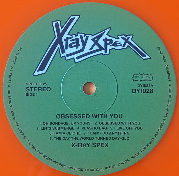 Xray Spex - Obsessed With You (The Early Years) (LP, Comp, Ltd, RE, RM, Naranja / Orange)
