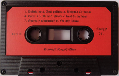 R.I.P. ‎– En Directo 83'84 (Elgoibar, Vitoria, Lasarte, Barna) - Cassette Negra - 2015 - Discos MeCagoEnDios ‎– Aaargh 011