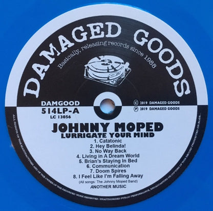 Johnny Moped - Lurrigate Your Mind (LP, Album, Ltd, Azul / Blue)