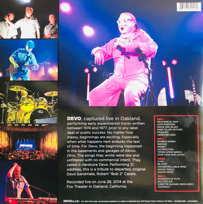 Devo - Hardcore Devo Live! (2xLP, Album, RE, Transparent Red + Opaque Yellow)