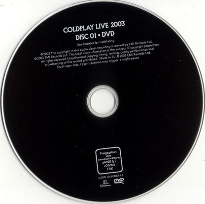 Coldplay – Live 2003 - CD+DVD - Como Nuevo / Like New (M- / M-)