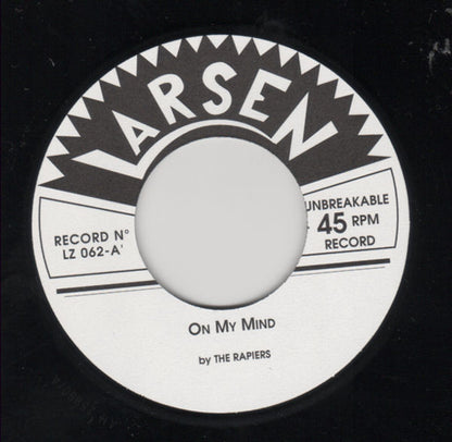 The Rapiers – On My Mind / Buckleshoe Stomp - 7" - 2000 - Larsen Recordz – LZ 064 - Como Nuevo / Like New (M- / M-)