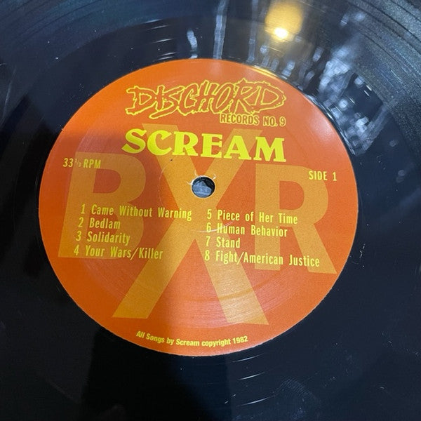 Scream – Still Screaming - LP - Negro / Black - With Insert and MP3 - Dischord Records – DIS 9 V, Dischord Records – № 9