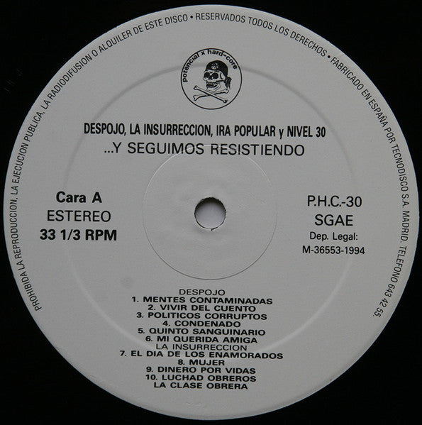 Y Seguimos Resistendo - LP - 1994 - Potencial Hardcore – PHC-30 - Vinilo Nuevo / Portada Muy Buen Estado (M/VG+)