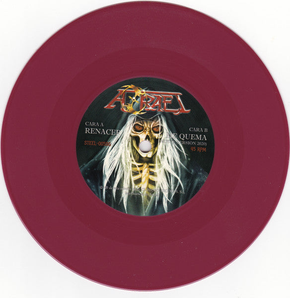 Azrael – Renacer - 7" - Oxblood vinyl color - 2020 - Clifford Steel ‎– 005SG