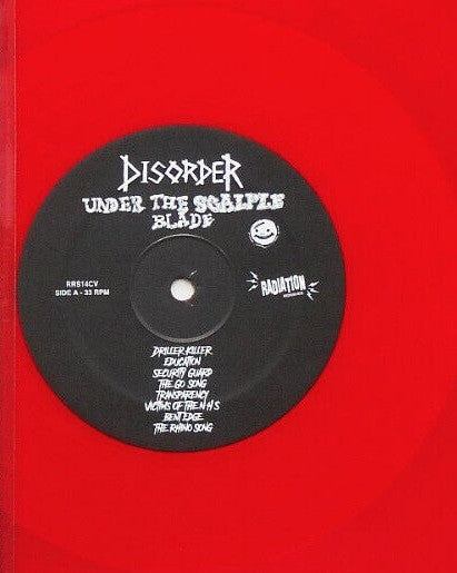 Disorder - Under The Scalpel Blade (LP, Album, RE, Burgundy)