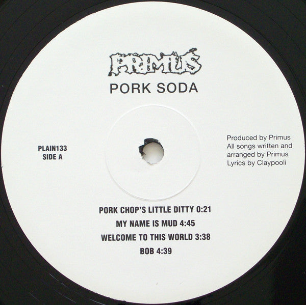 Primus – Pork Soda - 2xLP - 180 gr. - 2009 - Plain Recordings – plain133 - Muy Buen Estado / Very Good Condition (M / VG+)