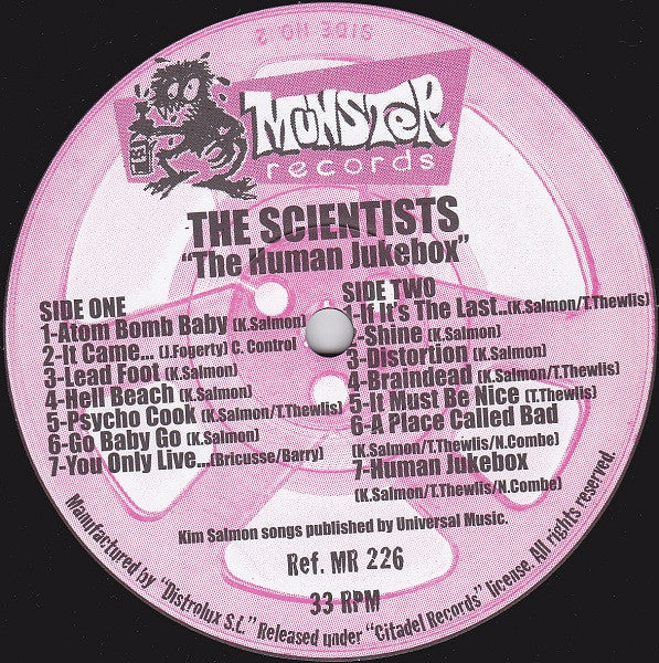 Scientists ‎– The Human Jukebox 1984 - 1986 - LP - 220 gr. - 2002 - Munster Records ‎– MR 226 - USADO / USED (M- / M-)