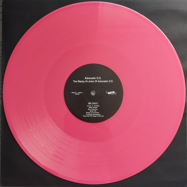 Adrenalin O.D. - The Wacky Hi-Jinks Of Adrenalin O.D. (LP, Album, Ltd, RE, Rosa / Pink)