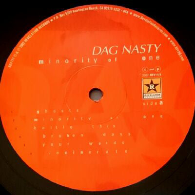 Dag Nasty – Minority Of One - LP - 2002 - Revelation Records – REV:111 - USADO / USED (M- / VG+)