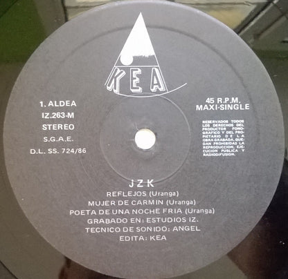 JZK – JZK - 12", 45 RPM, Maxi-Single - 1986 - Kea – IZ.263-M - USADO / USED (VG+ / VG+)