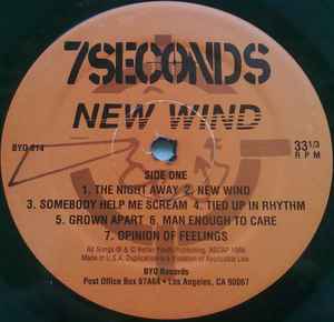 7 Seconds ‎– New Wind - LP - Orange Labels - Better Youth Organization ‎– BYO 014, Positive Force Records ‎– 08