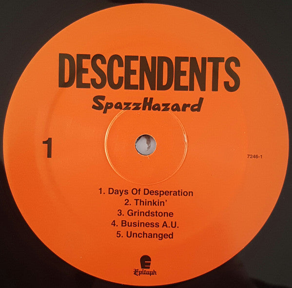 Descendents ‎– SpazzHazard - 12", 33 ⅓ RPM, Single Sided, EP, Etched, Limited Edition - 2016 - Epitaph ‎– 7491-1 - Como Nuevo / Like New (M- / M-)