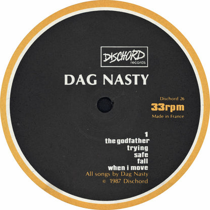 Dag Nasty – Wig Out At Denkos - LP - With Insert Lyrics - Repress, $6 Price On Sleeve - Dischord Records ‎– Dischord 26 - Vinilo Muy Buen Estado / Portada Muy Buen Estado (VG+/VG+)