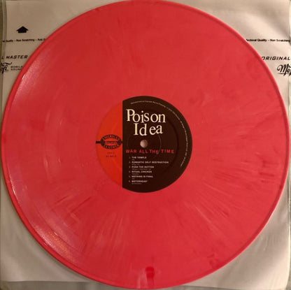 Poison Idea ‎– War All The Time - LP - Rosa / Pink - 2019 - American Leather Records ‎– AL-0012, TKO Records ‎– TKO-16-0004-1