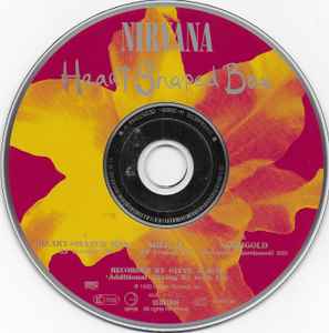 Nirvana ‎– Heart-Shaped Box - CD-Single - Geffen Records ‎– GED21849, Sub Pop ‎– GED21849 - Nuevo sin usar pero no precintado / New and unplayed but not sealed