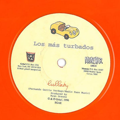 Los Más Turbados - Lullaby / Adiós A La Inocencia (7", Single, Naranja / Orange)