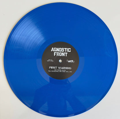 Agnostic Front - First Warning (The 'United Blood' Era Recordings, New York City, 1983) (LP, Comp, Ltd, RP, Azul / Blue)