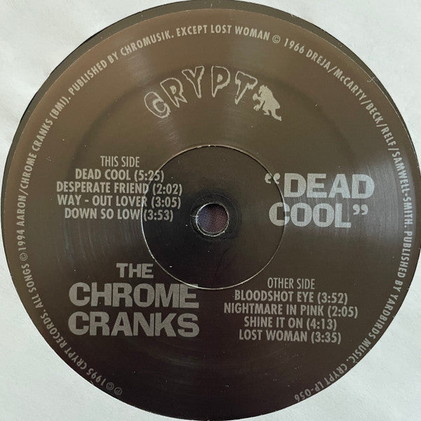 The Chrome Cranks – Dead Cool - LP - 1995 - Crypt Records – CRYPT LP-056 - USADO / USED (M- / M-)