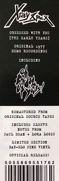 Xray Spex - Obsessed With You (The Early Years) (LP, Comp, Ltd, RE, RM, Rosa / Pink)